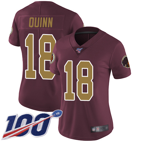 Washington Redskins Limited Burgundy Red Women Trey Quinn Alternate Jersey NFL Football 18 100th